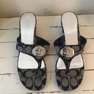 Coach Wedge Flip Flops